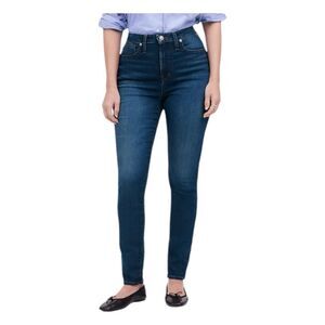 Madewell 10" Curvy High-Rise Skinny Jeans Blue Dark Wash Stretch 5-Pocket 29